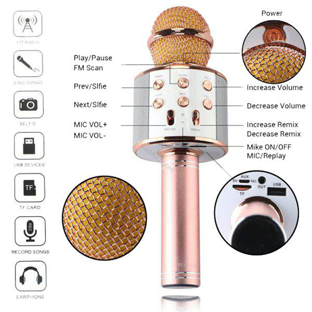 میکروفون گادفری مدل WS858