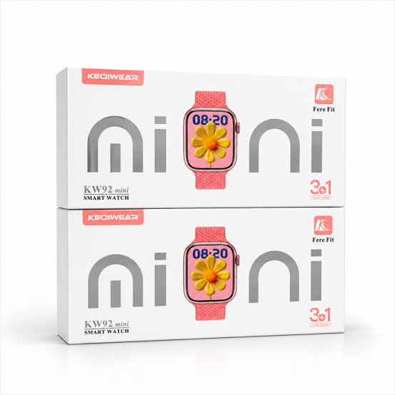 ساعت هوشمند زنانه مدل Kw92 mini همراه با سه بند
